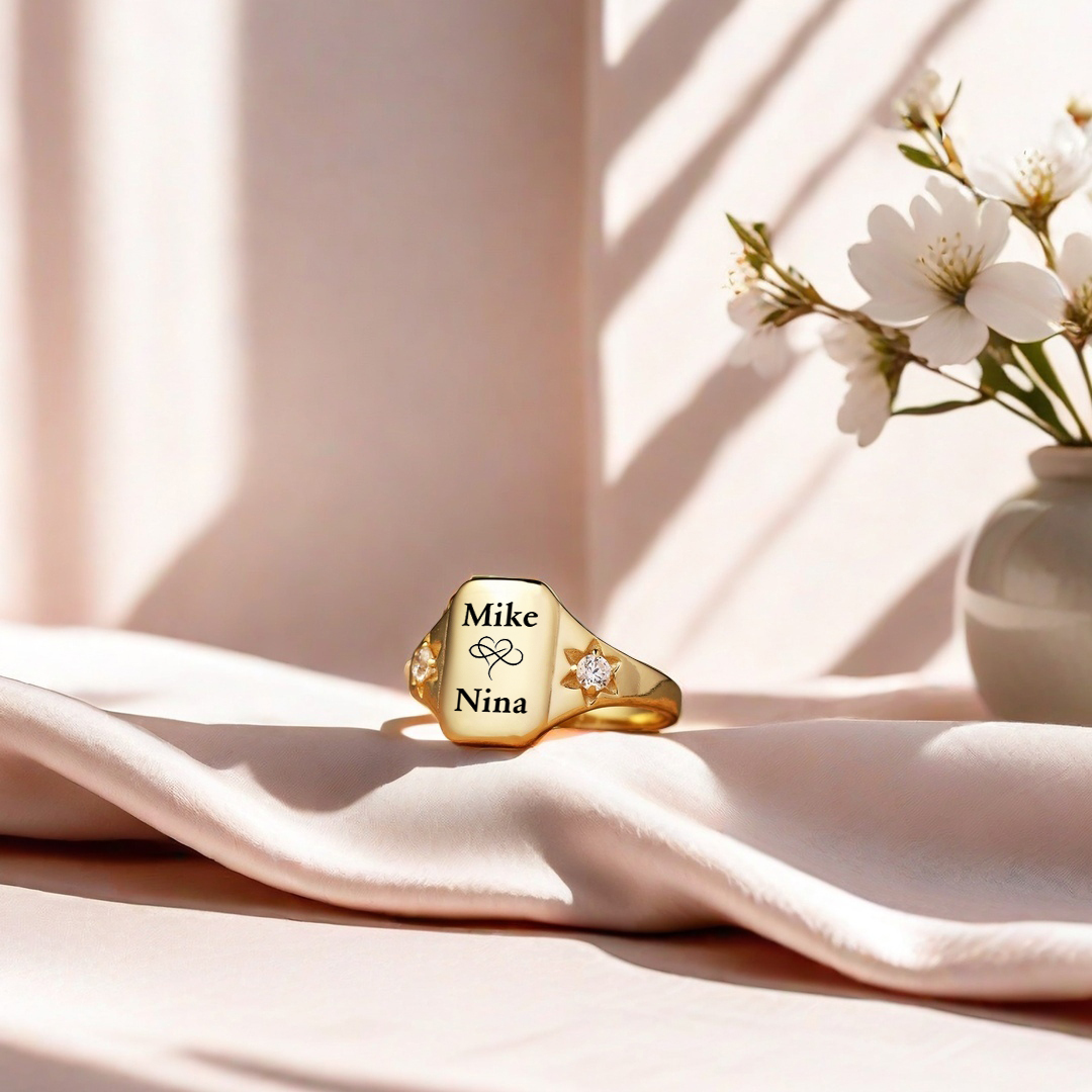 For Love - S925 You & Me Custom Ring