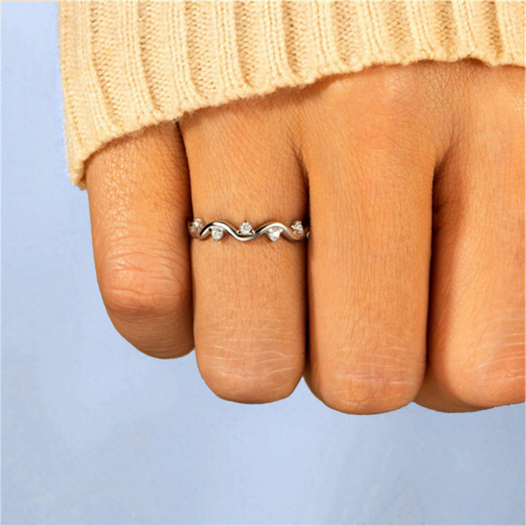 For Self- S925 Seas The Day Diamond Ring