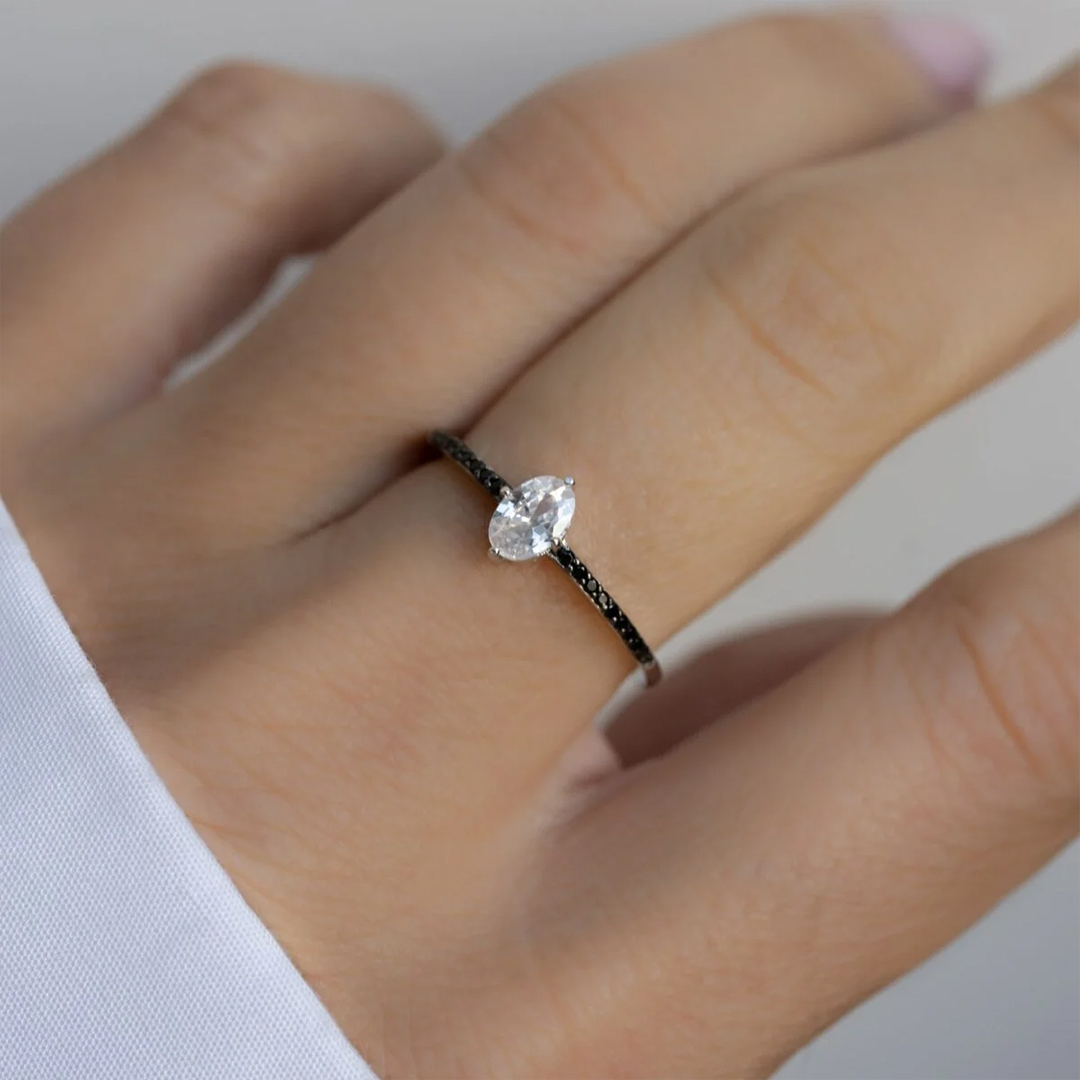 925 Silver Marquise Engagement Ring