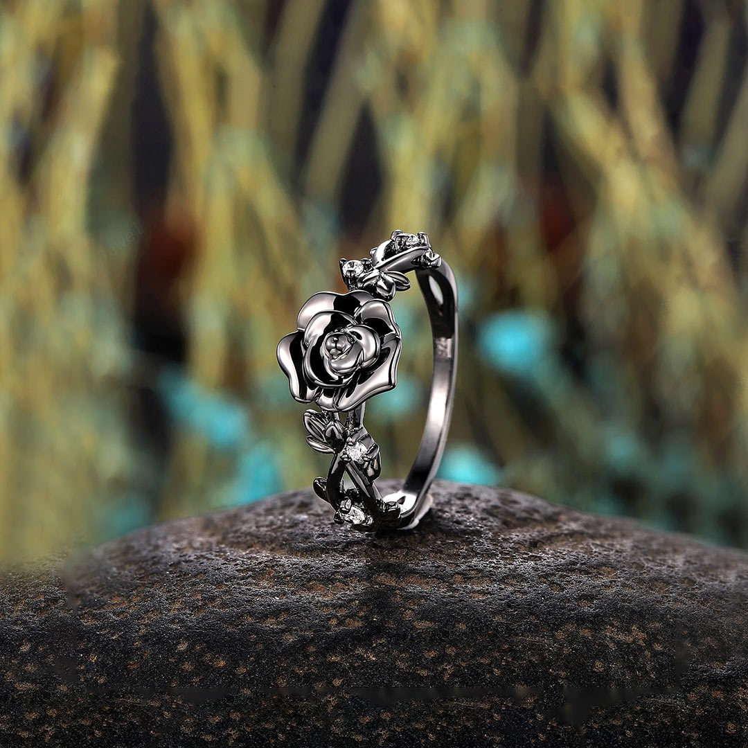 For Self-Self Love Nature Inspired Rose Ring