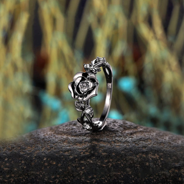 For Self-Self Love Nature Inspired Rose Ring