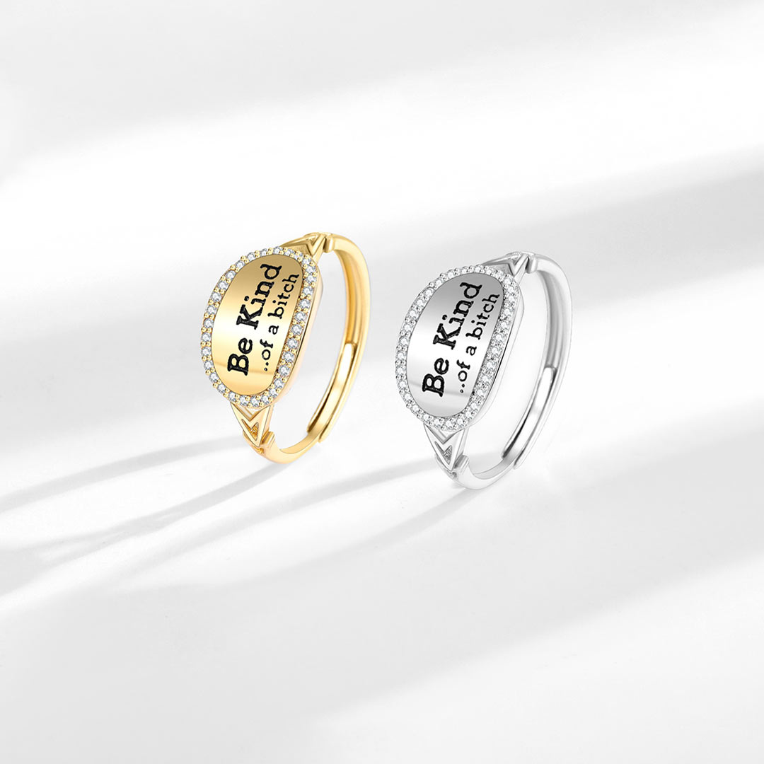 Be Kind Statement Ring