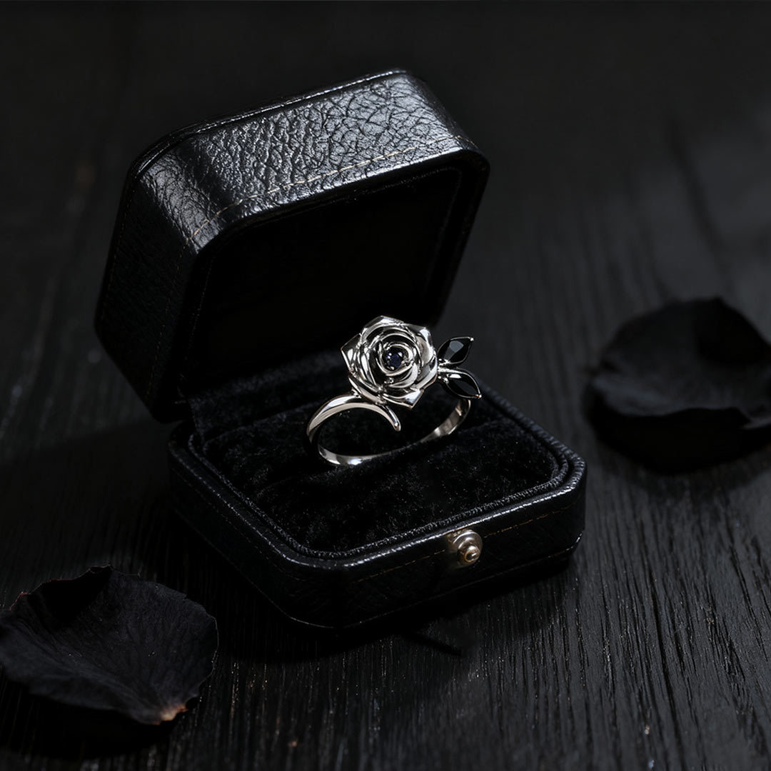 Begin Again Black Rose Ring