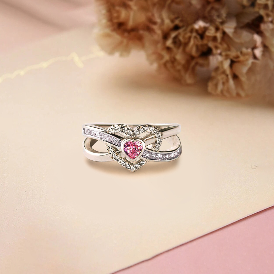 S925 Let Them Infinite Love Diamond Ring