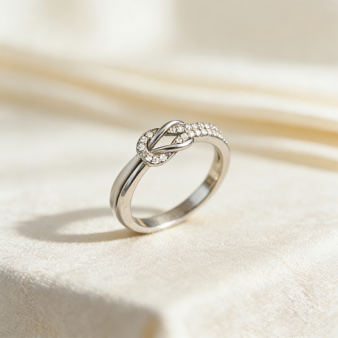 For My Granddaughter - I'll Always Be With You Love Knot Ring