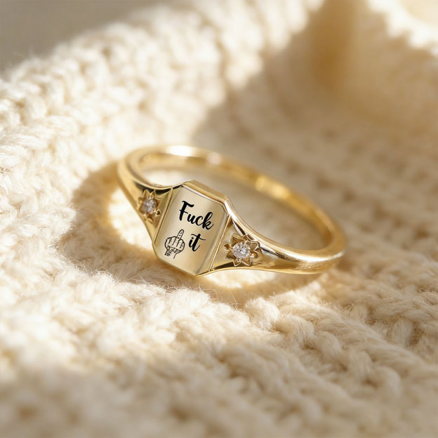 🖤 Fuck It Ring -Choose Yourself First