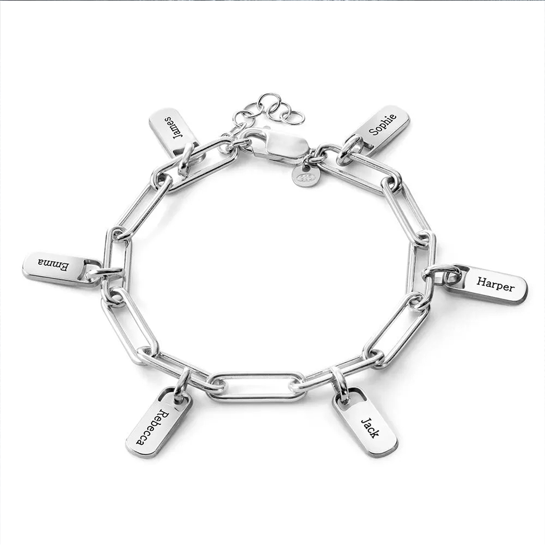 For Mother -Name Custom Chain Link Bracelet
