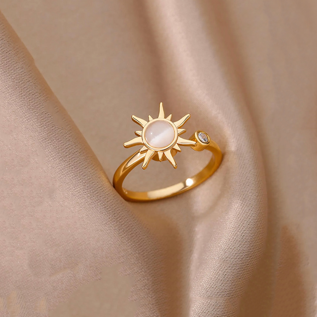 For Daughter - Sun Fidget Open Ring