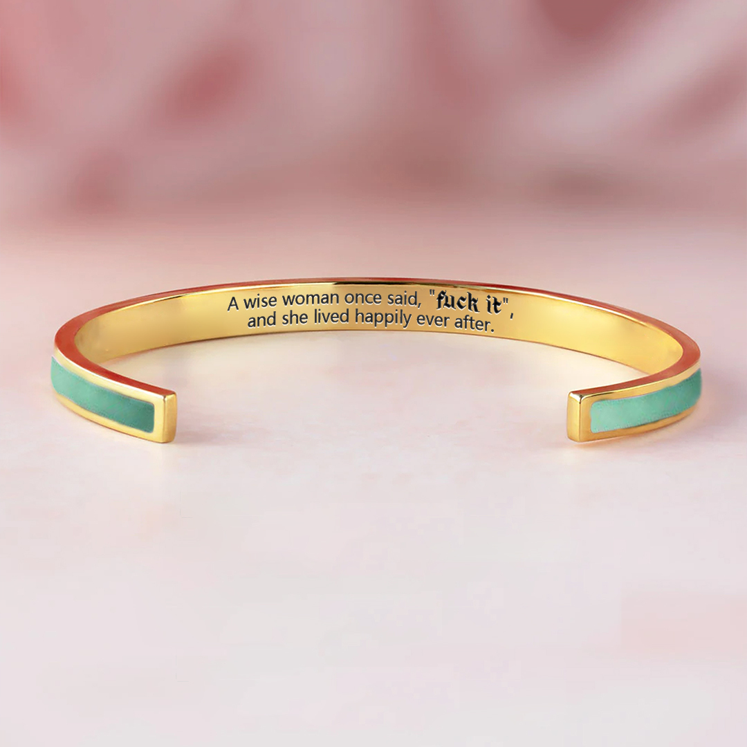 Fuck It Lettering Bracelet