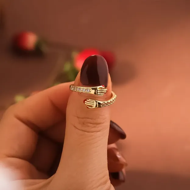 S925 Custom Name Hug Ring