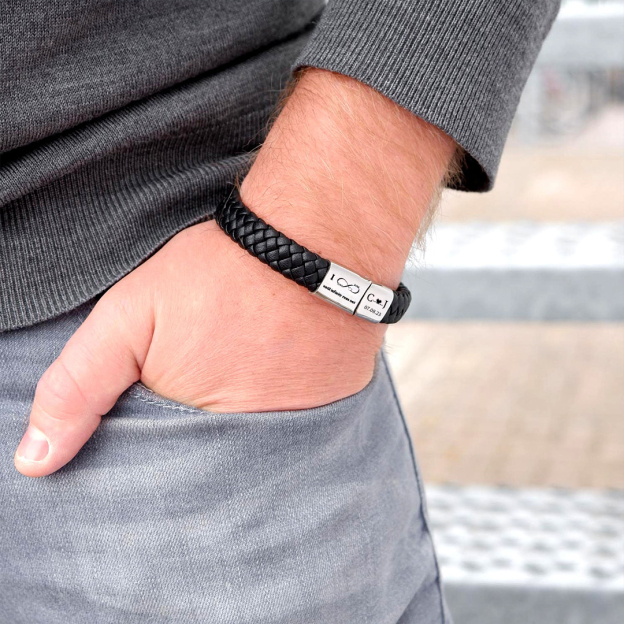 For Love - Initial Date Custom Bracelet
