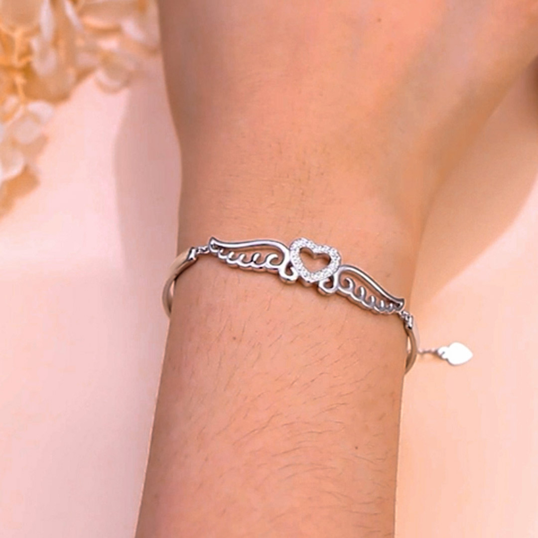 For Memorial - I Will Love You For Every Second Of Mine Angel Heart Bracelet