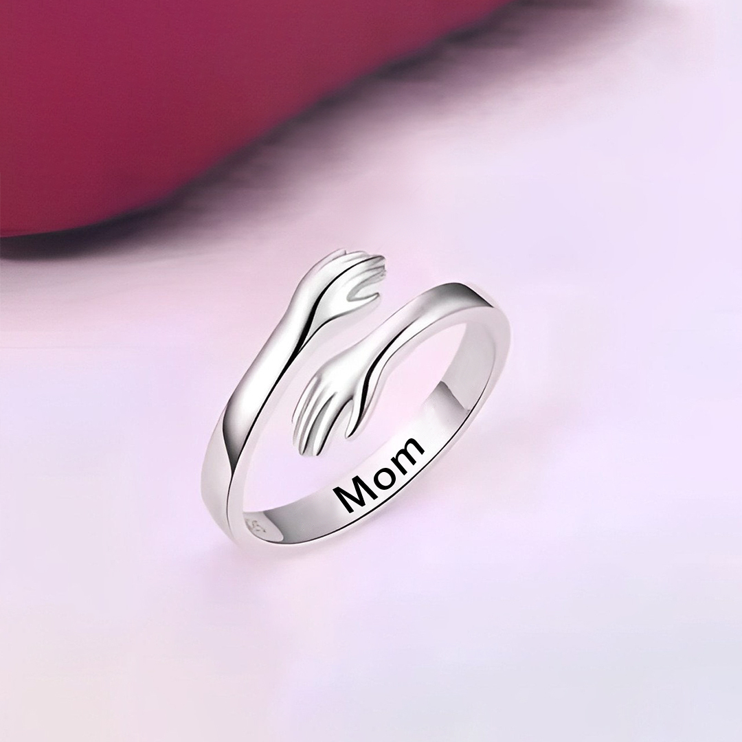 For Memorial - S925 Hug From Heaven Custom Hug Ring