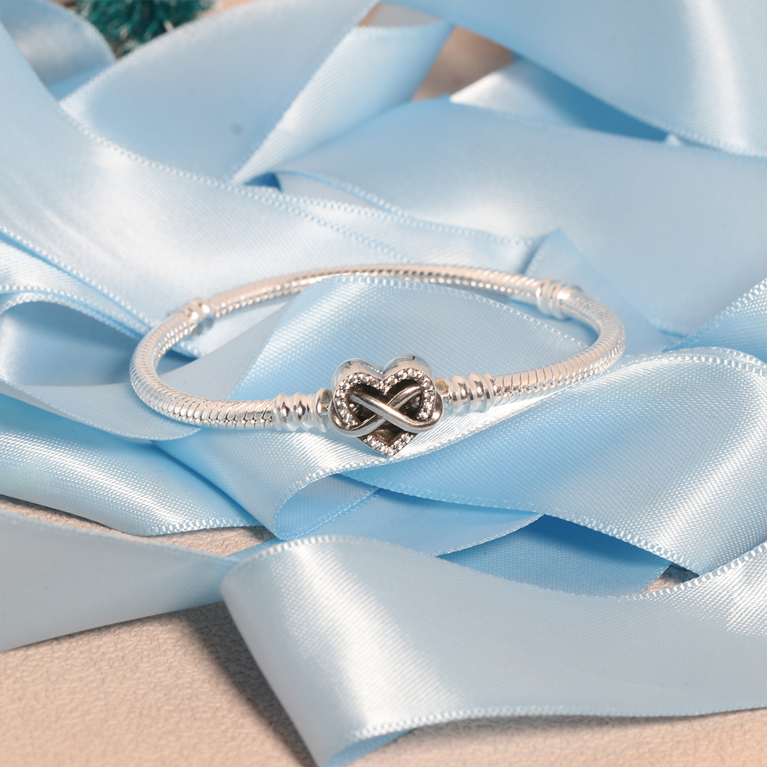 For Daughter - Mother And Daughter  Forever Linked Together Infinite Love Snake Bone Chain Bracelet