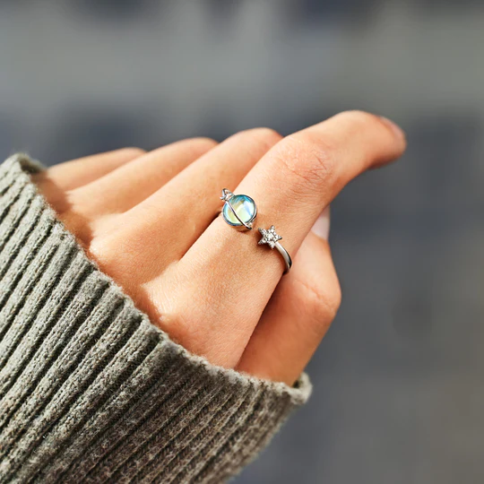 For Bonus Daughter - Always Shine Like The Brightest Star Planet Ring