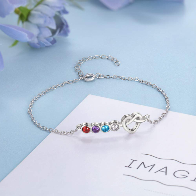 Sweethearts Birthstone Custom Bracelet