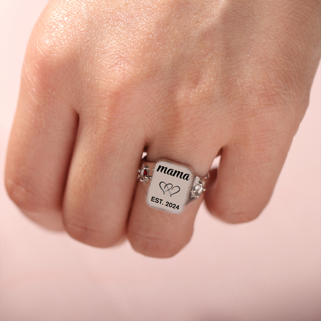S925 Custom Year Ring