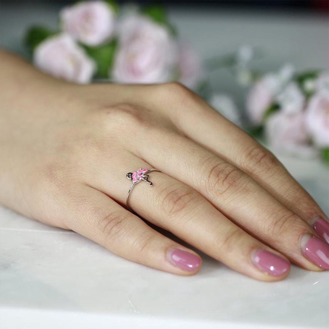 Fuck Them Flamingo Diamond Ring