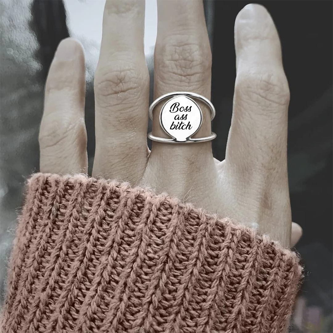 Boss Ass Bitch Double Ring