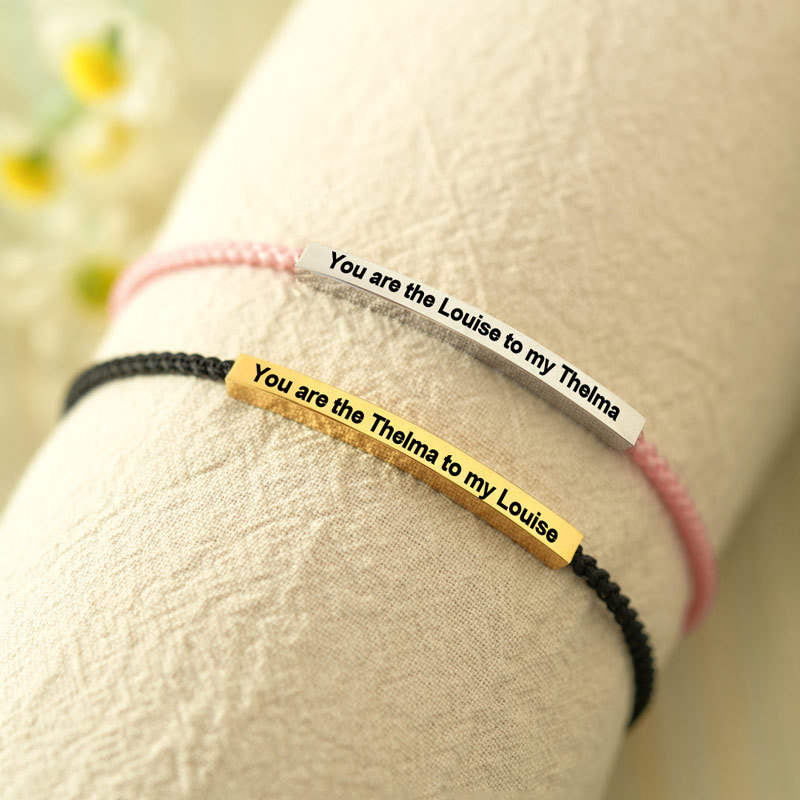 For Friend - You Are The Louise To My Thelma Mtaching Friends Bracelet