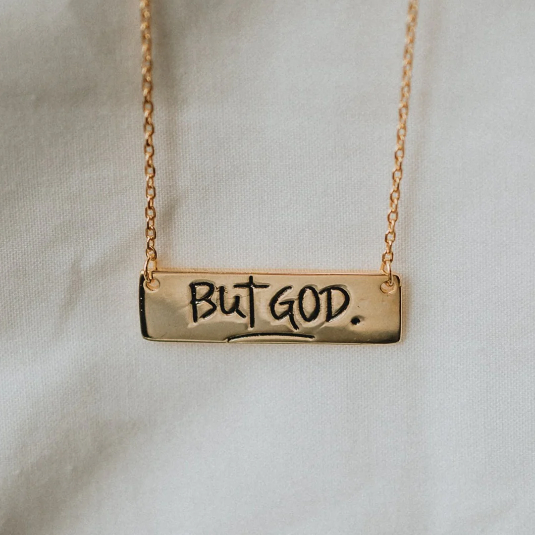 For Faith - So If It's Not Good, It's Not The End But God Bar Necklace