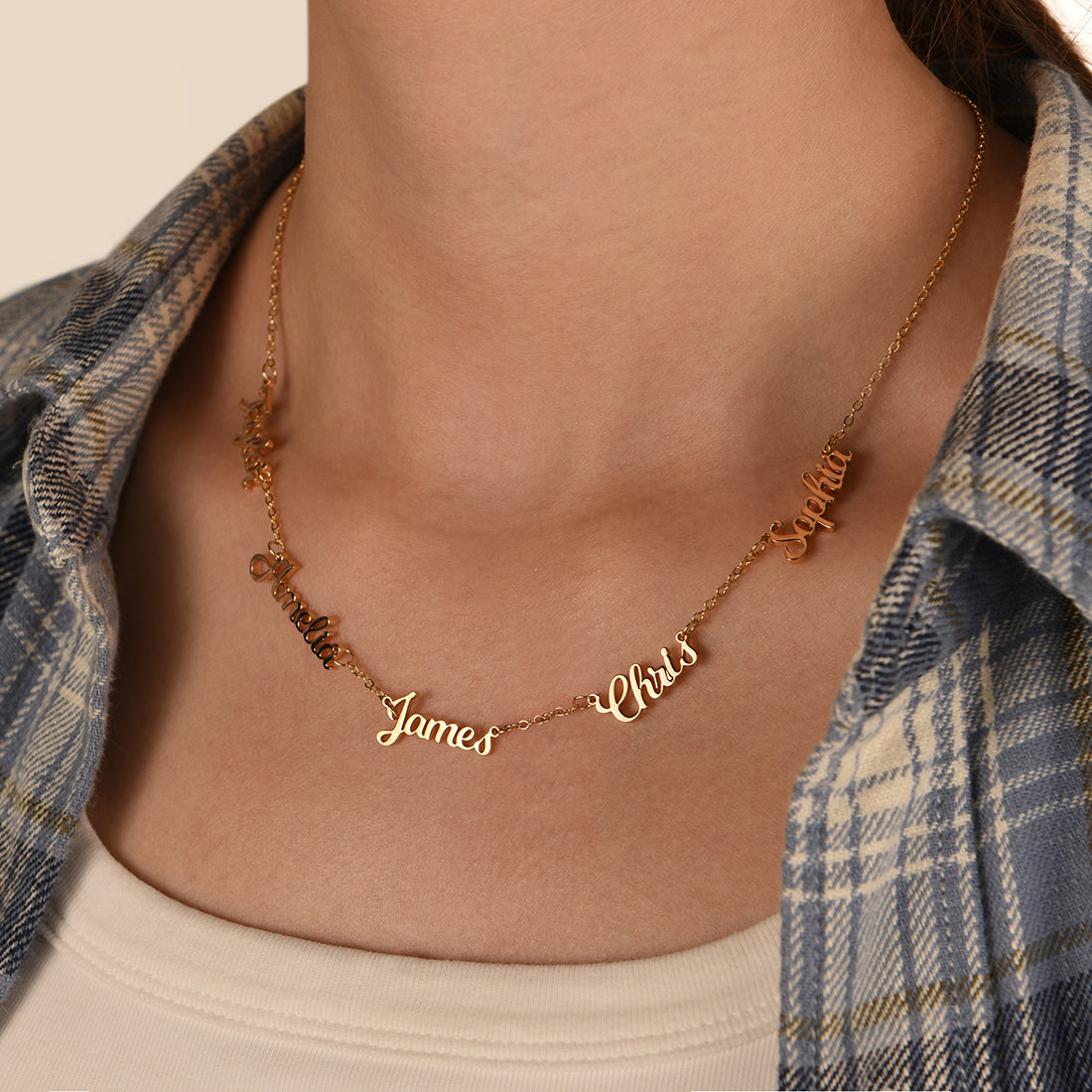 "Always Close to Her Heart" – Personalized Name Necklace