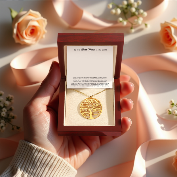Family Tree of Love - Necklace with Luxury LED Box