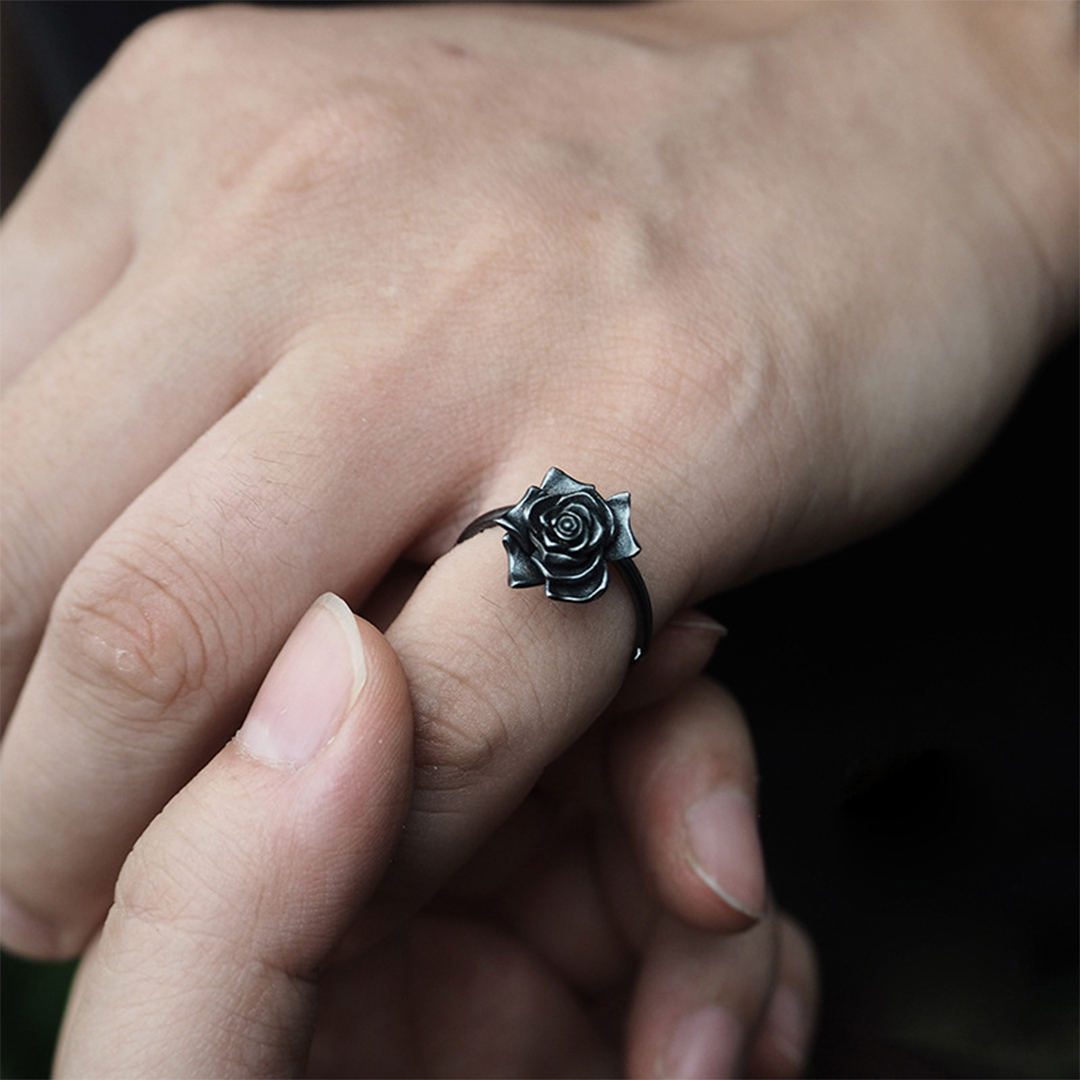  Strong as fuck Black rose Ring