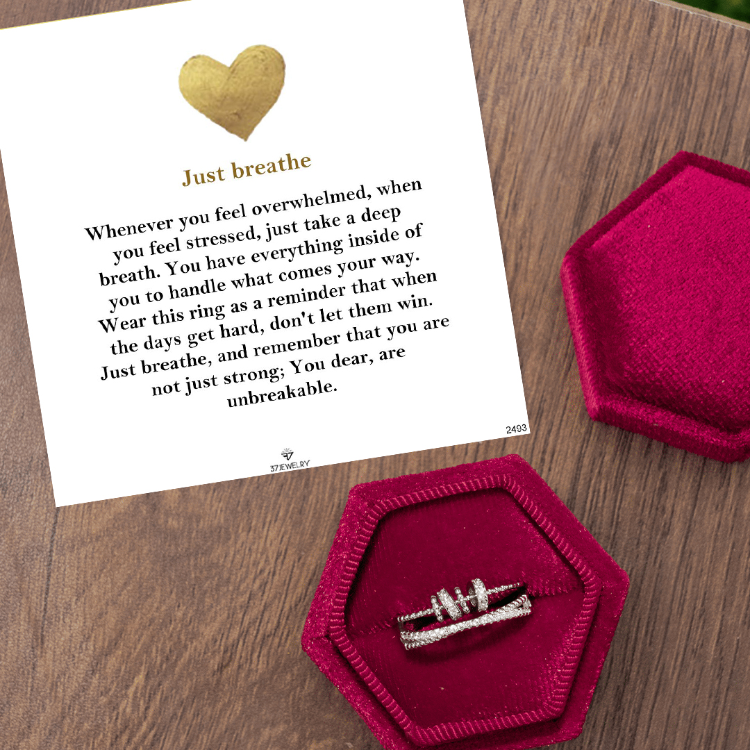 Just breathe Fidget Ring