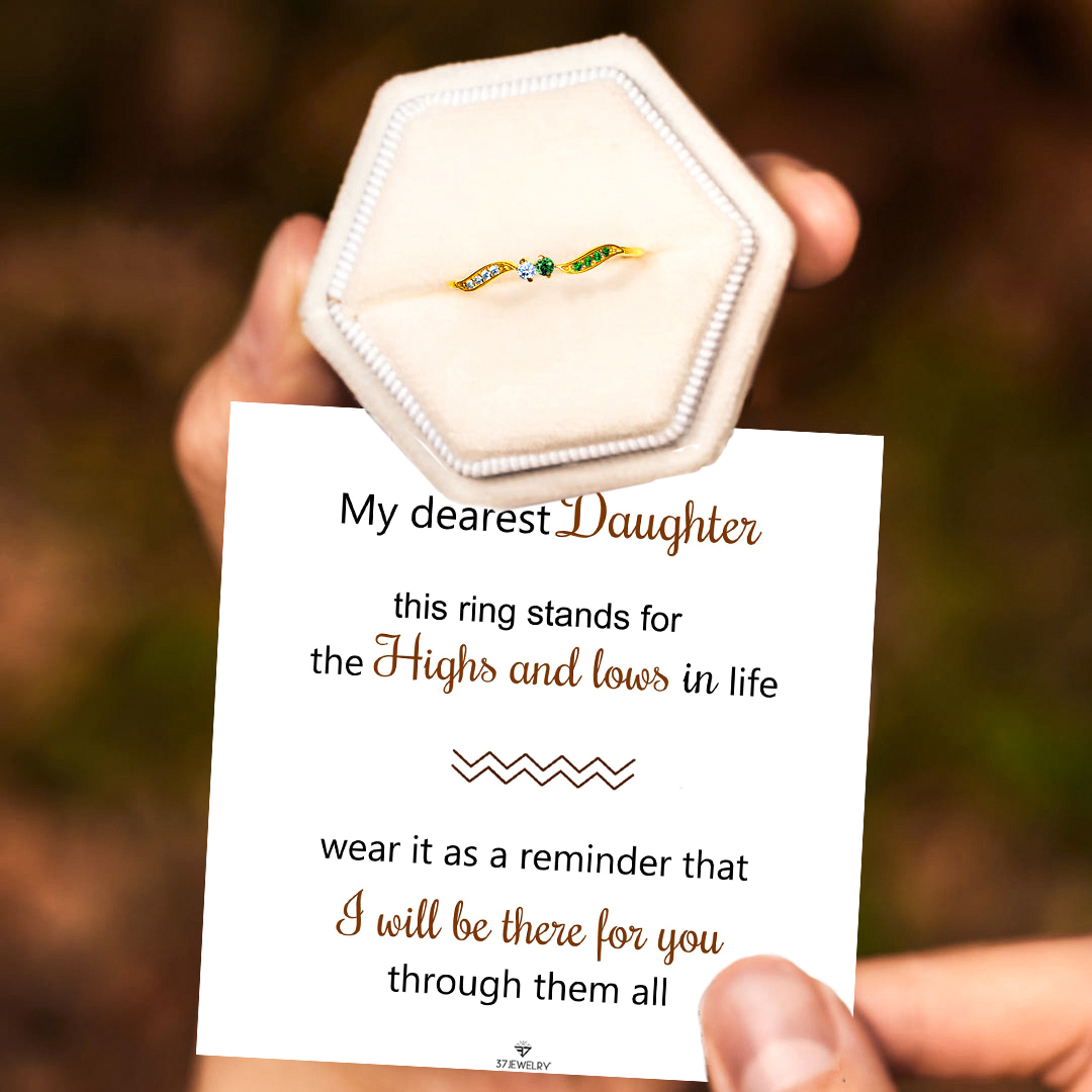 For Daughter- Bond of Love Birthstone Ring 