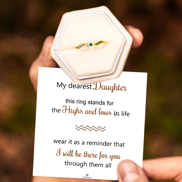 For Daughter- Bond of Love Birthstone Ring 