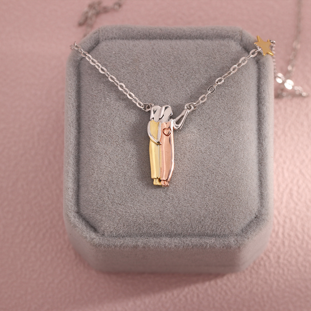 For Sister - A Sister Is God's Way Of Making Sure We Never Walk Alone Sisters and Star Pendant Necklace
