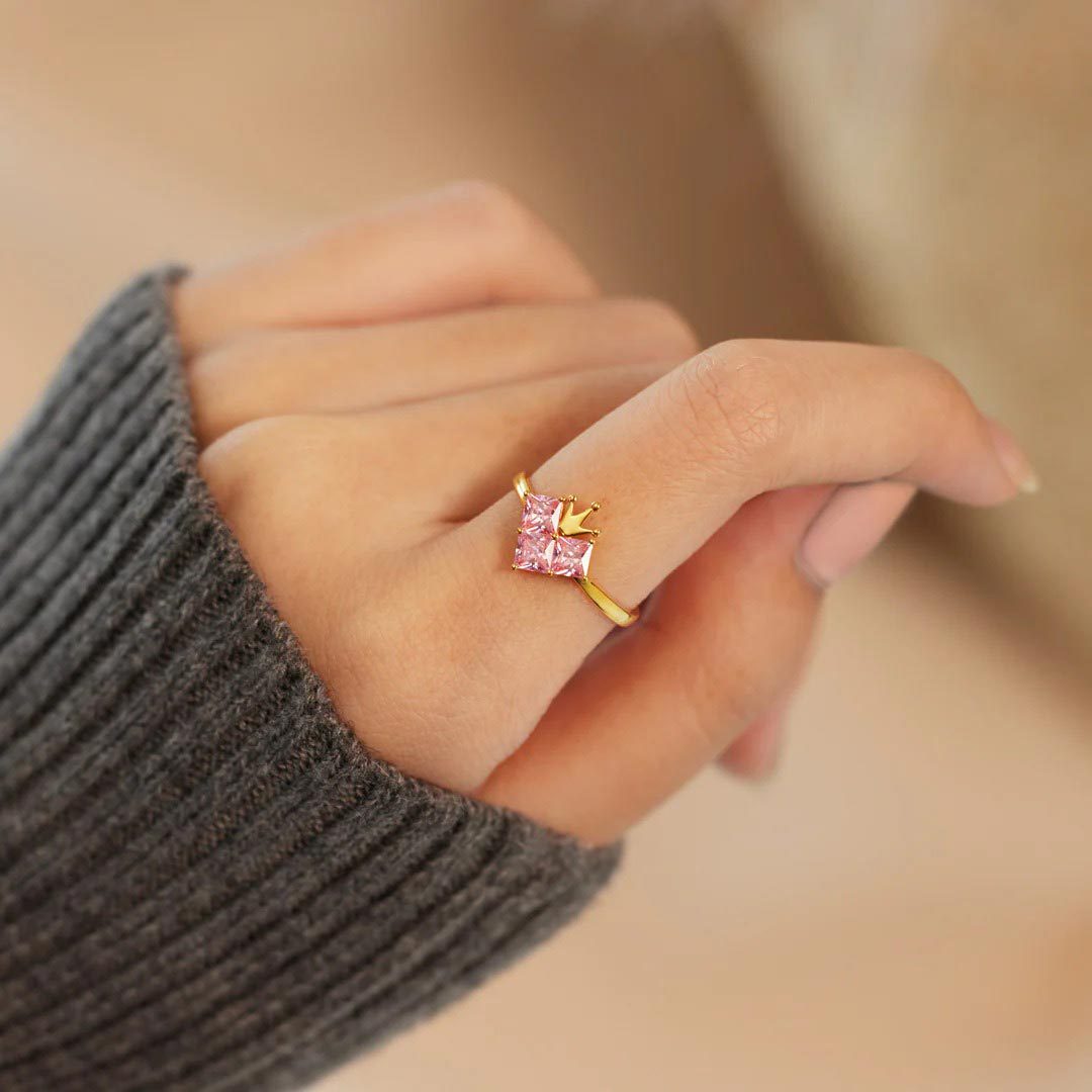For Daughter-Brave Heart Crown Ring