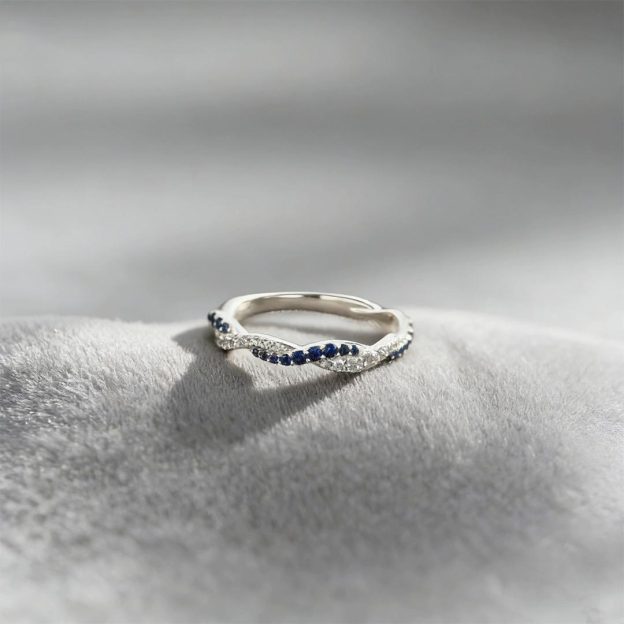 For Mother Custom Birthstone Mother Daughter Twist Ring