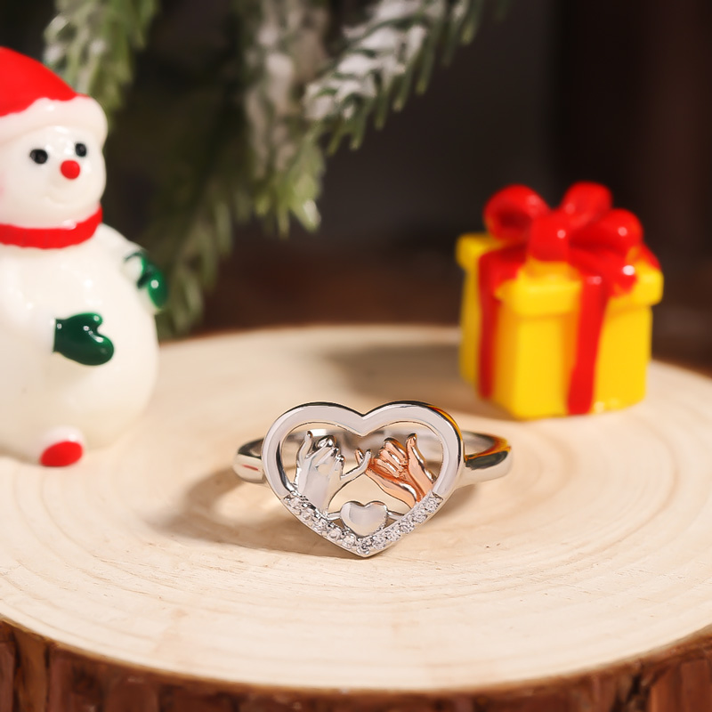 For Friend - S925 To My Ride Or Die Love Heart Hook Ring