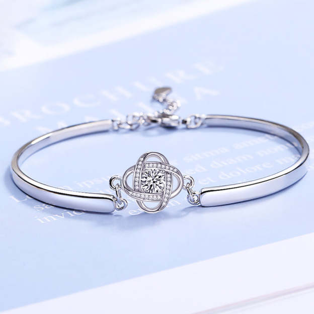 For Daughter - I Am Always With You Diamond Knot Bracelet-37bracelet