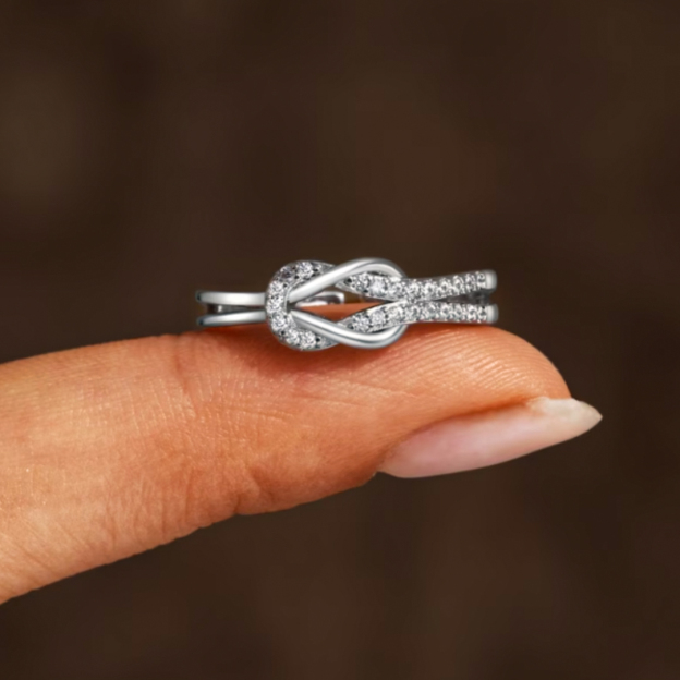 For Self - I Am Choosing My Peace Love Knot Ring