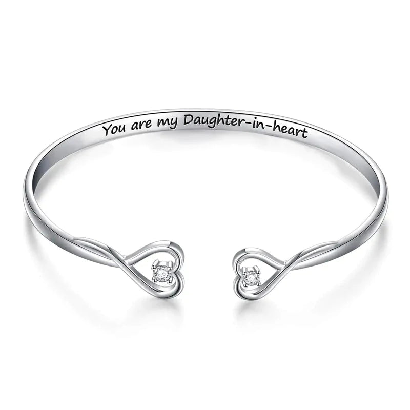For Daughter-in-law - You Are Also My Daughter-in-heart Heart Style Bracelet-37bracelet