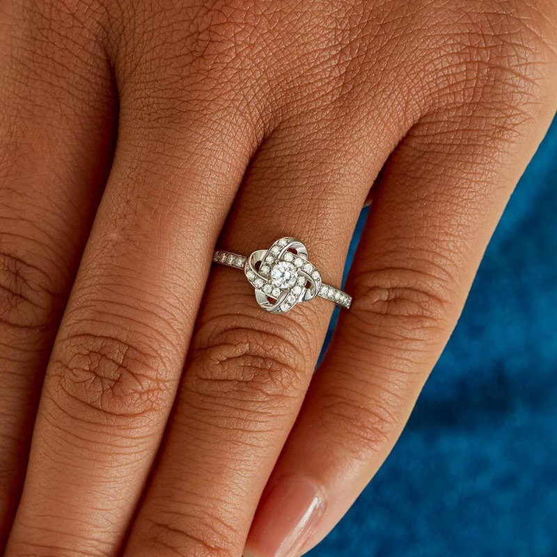 For Daughter - S925 I Am Always With You Knot Ring