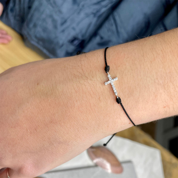 For Friend - Sisters In Christ Are Sisters For Life Cross Bracelet