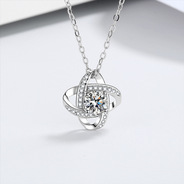 For Daughter - S925 I Am Always With You Knot Necklace