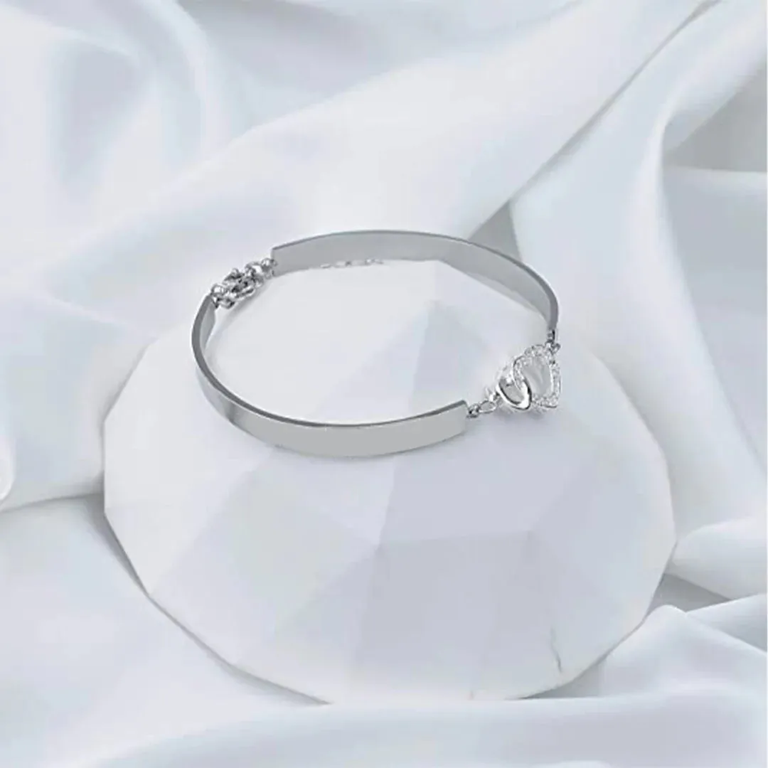 For Bonus Daughter - Always Shine Like The Brightest Star Heart To Heart Bracelet