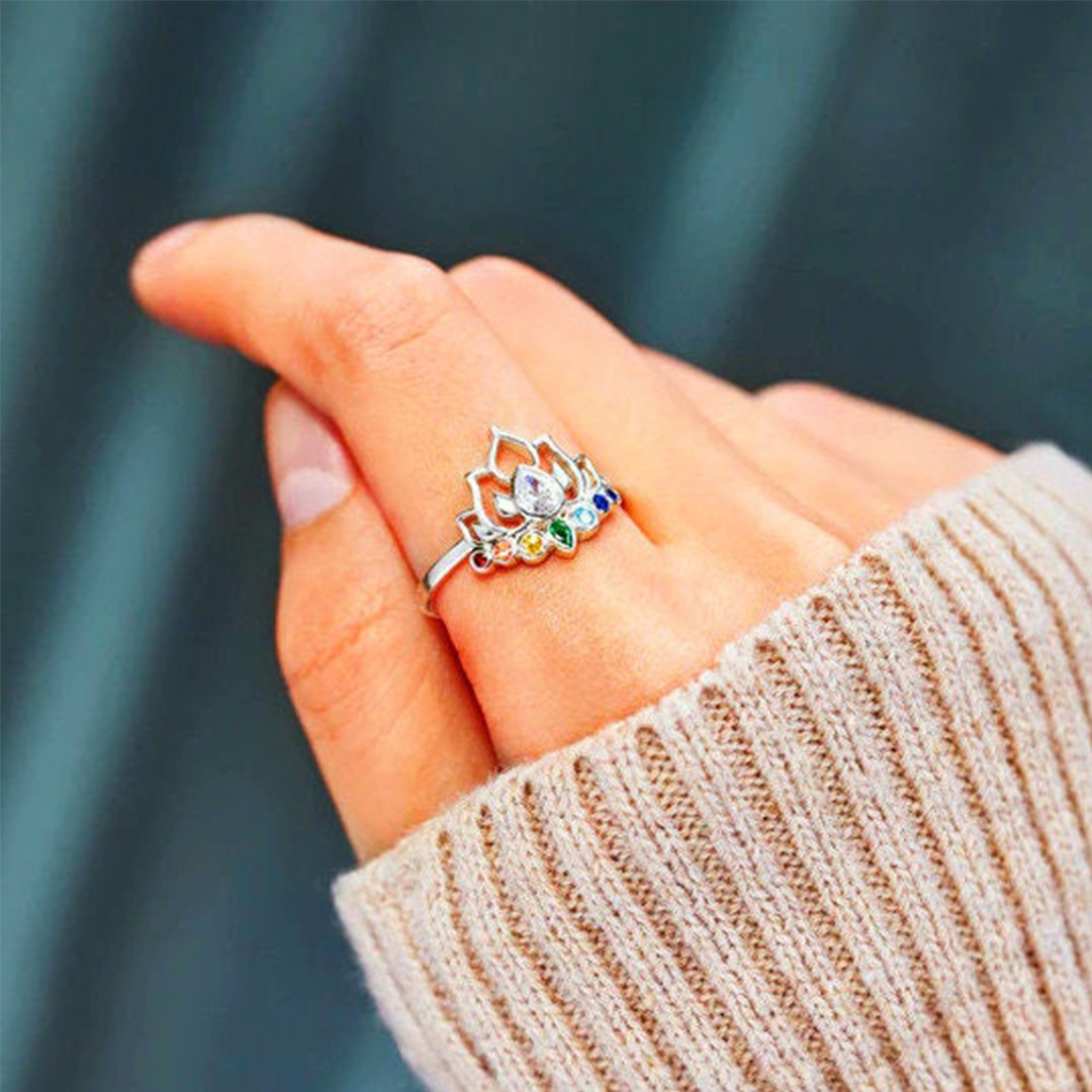 Fuck My Trauma Lotus Ring