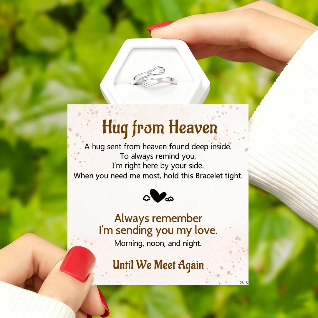 For Granddaughter -Hug from Heaven Memorial Ring 