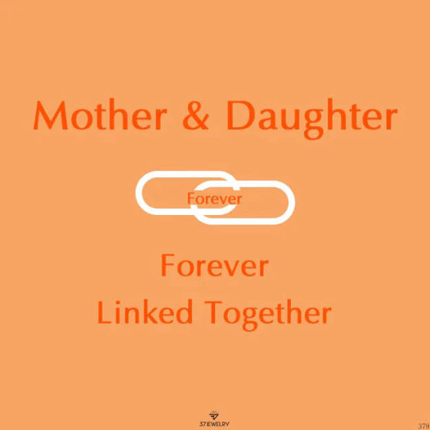 Mother & Daughter Forever Linked Together Heart to Heart Bracelet
