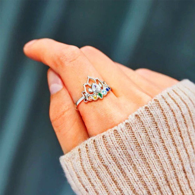 Fuck My Trauma Lotus Ring