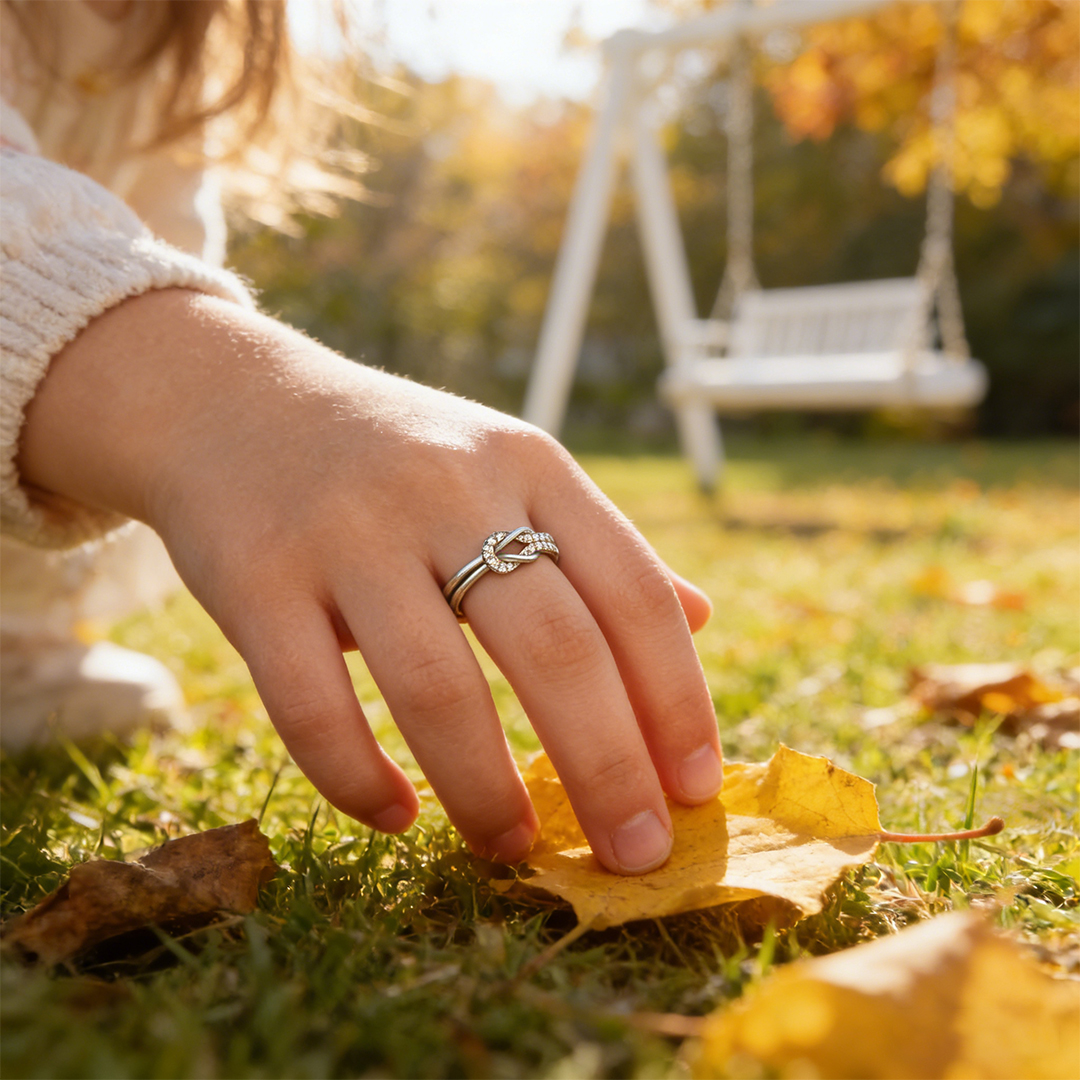 For My Granddaughter - I'll Always Be With You Love Knot Ring