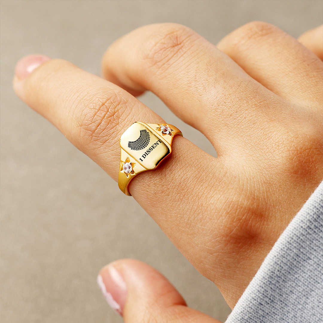 RESIST DISSENT REPEAT- Square Ring