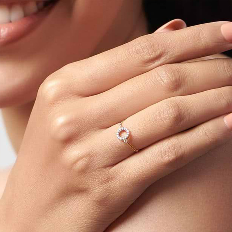 For Self - S925 Self Love Circle Chain Ring