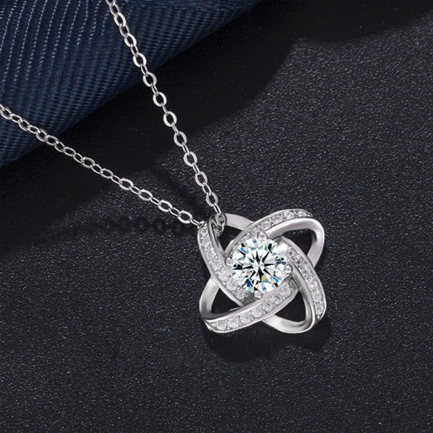 For Daughter - S925 I Am Always With You Knot Necklace